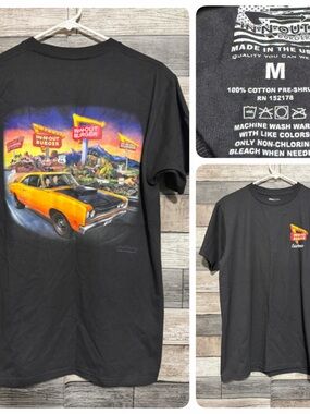 In-N-Out Burger California Muscle Car Graphic T-Shirt Men’s M Black